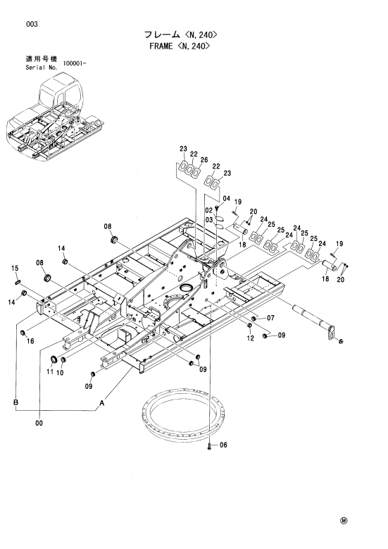 Manual de Partes Excavadora Hitachi Zaxis 200 a 240