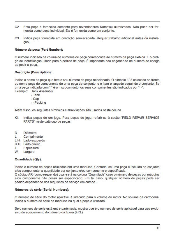 Manual de Partes Excavadora Komatsu PC210-10M0 , PC210LC-10M0