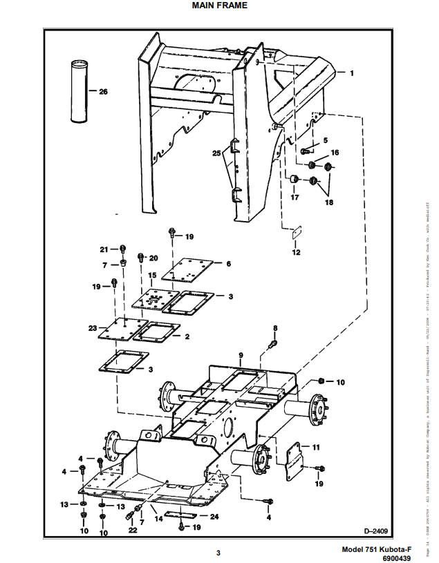 Manual de Partes Minicargador Bobcat 751