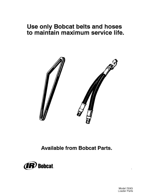 Manual de Partes Minicargador Bobcat 753 serie G