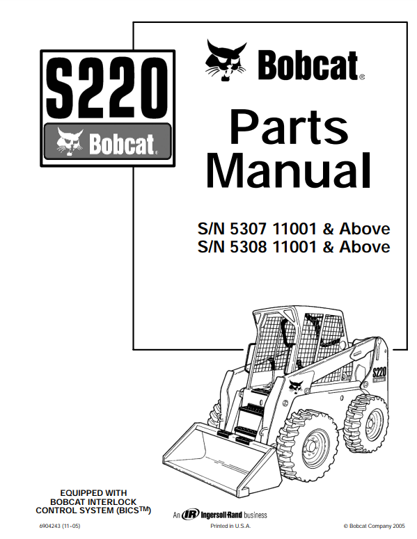 Manual de Partes Minicargador Bobcat S220