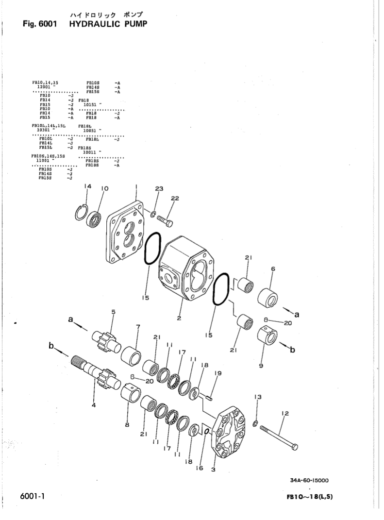 Manual de Partes Montacarga Eléctrico Komatsu FB10.14.15.18