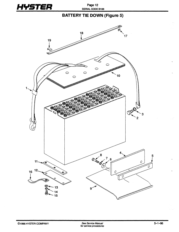 Manual de Partes Montacarga Hyster E30, E40, E50B, E60BS (B108)