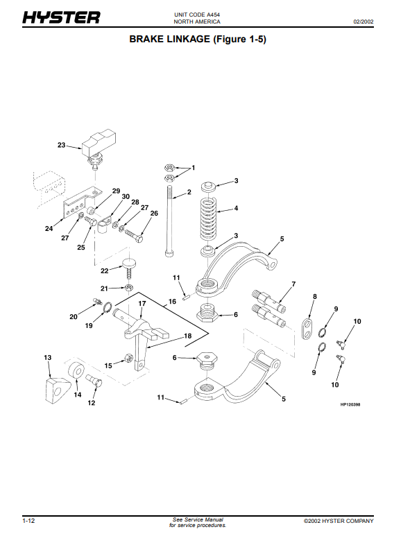 Manual de Partes Montacarga Hyster W20XTC, W25XTC, W30XTC, W40XTC (A454)