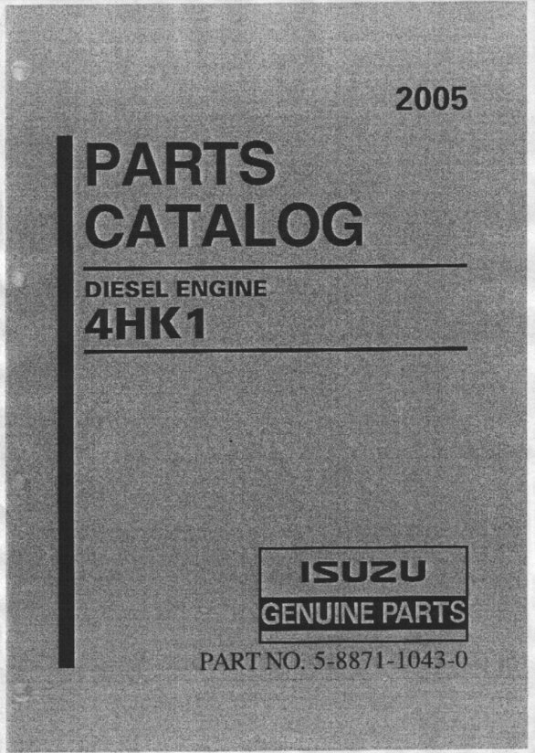 Manual de Partes Motor Isuzu 4HK1