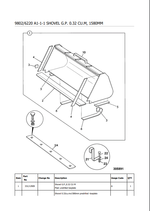 Manual de Partes Retroexcavadora JCB 1CX
