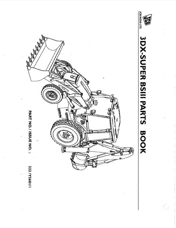 Manual de Partes Retroexcavadora JCB 3DX Super BSIII