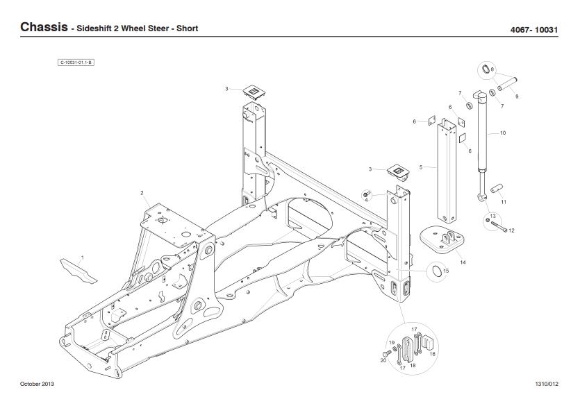 Manual de Partes Retroexcavadora Terex TLB890 Tier 4