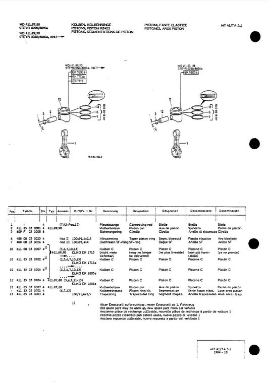 Manual de Partes Tractores Case - Steyer 8080, 8080a, 8090, 8090a