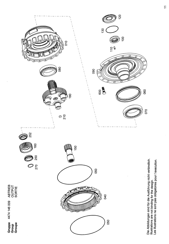 Manual de Partes Transmisión ZF MT-S 3085 - 4474 052 012