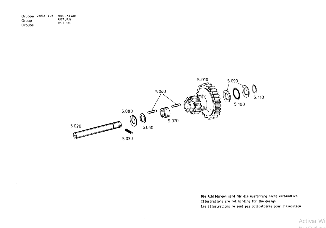 Manual de Partes Transmisión ZF T-3445 - 2068 045 061-062-063 - 6042 006 045 (KR-25)