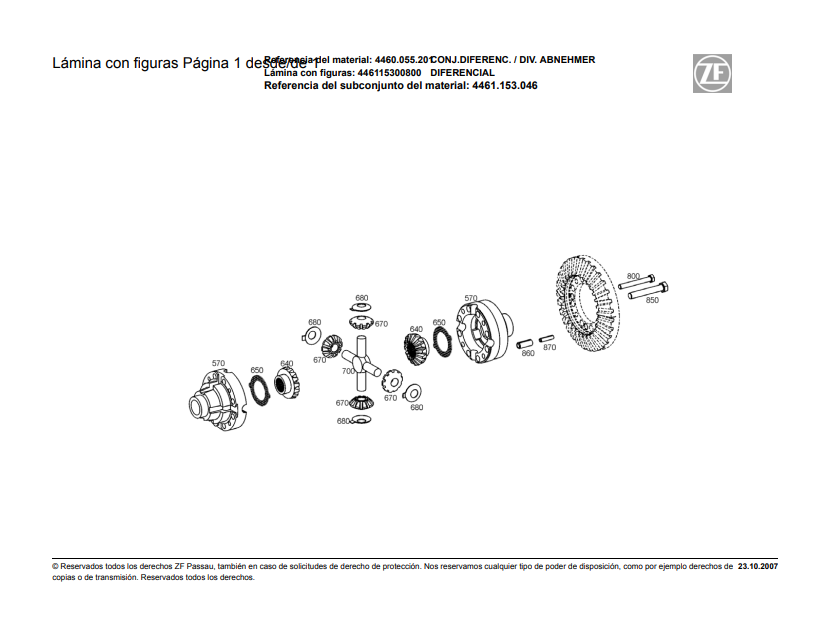 Manual de Recambios Transmisión ZF 4460.055.201