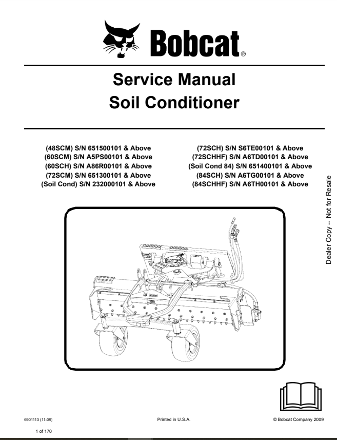 Manual de Reparación Acondicionador de suelos Bobcat