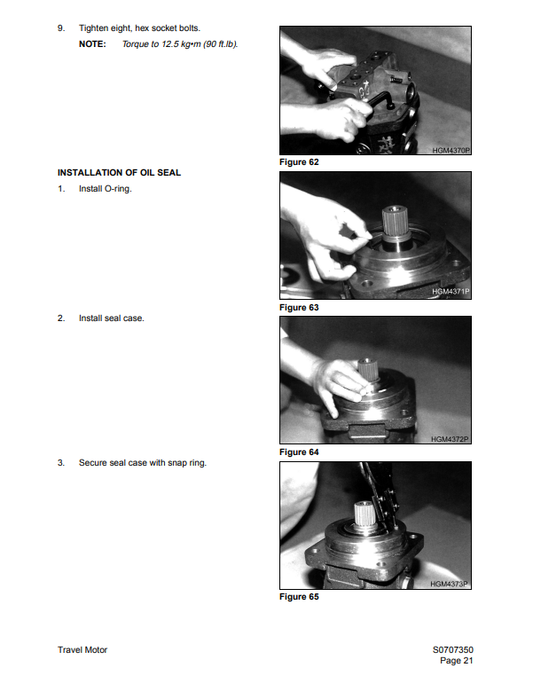 Manual de Reparación Bomba Principal de Desplazamiento Daewoo Solar 130W-V, Solar 200W-V