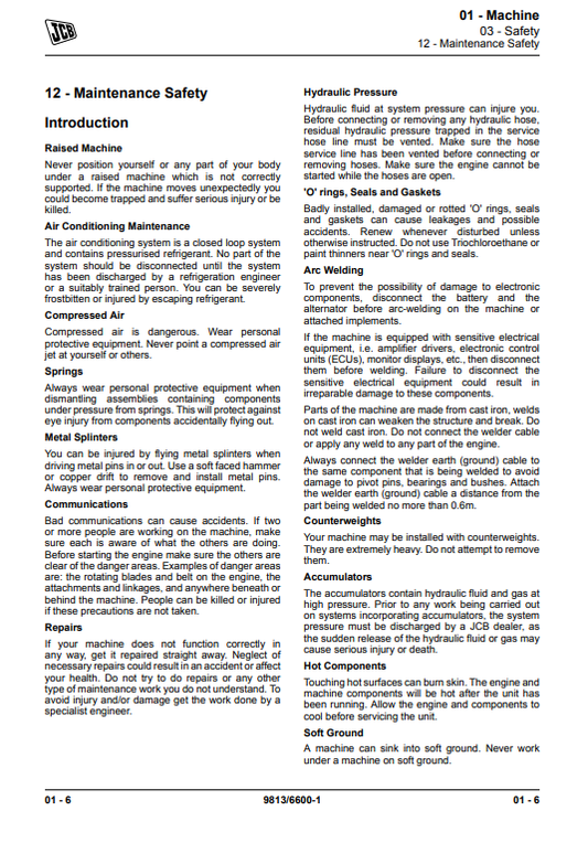 Manual de Reparación Camiónes Todo Terreno JCB 926, 930, 940, 945, 950