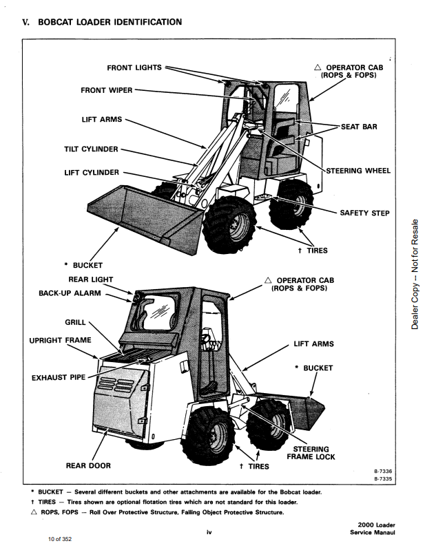 Manual de Reparación Cargador Bobcat 2000