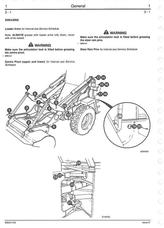 Manual de Reparación Cargador JCB 410, 412, 415, 420, 425, 430