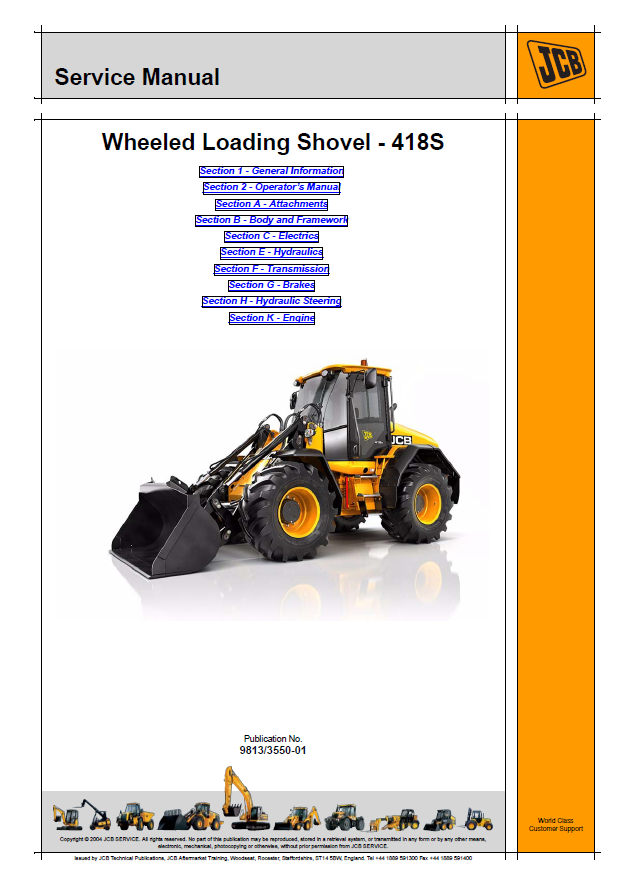 Manual de Reparación Cargador JCB 418S
