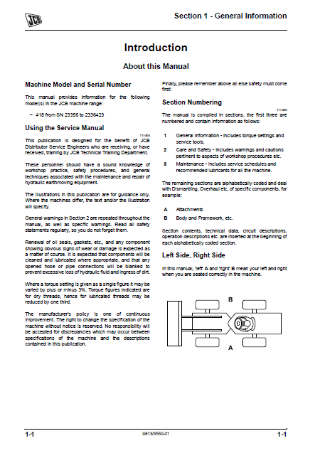 Manual de Reparación Cargador JCB 418S