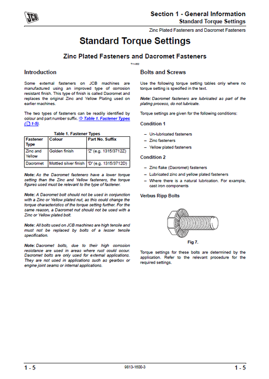 Manual de Reparación Cargador JCB 427, 437 y 457