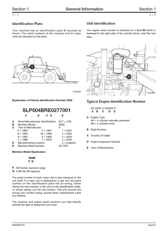 Manual de Reparación Cargador JCB 504B 526