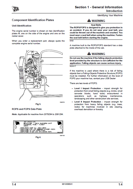 Manual de Reparación Cargador JCB WLS 432ZX