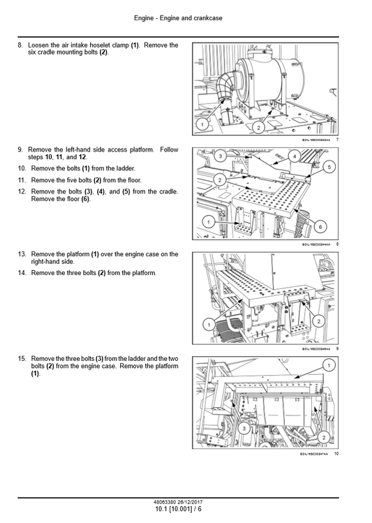 Manual de Reparación Cosechadora de Caña de Azúcar Case A8000, A8800