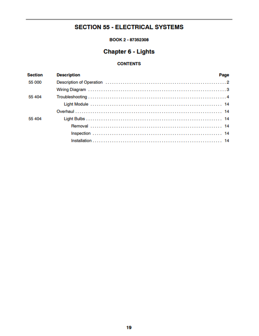 Manual de Reparación Empacadora Circular Case RBX452, RBX462, RBX552, RBX562
