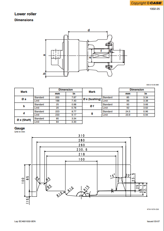 Manual de Reparación Excavadora Case CX460 Tier 3