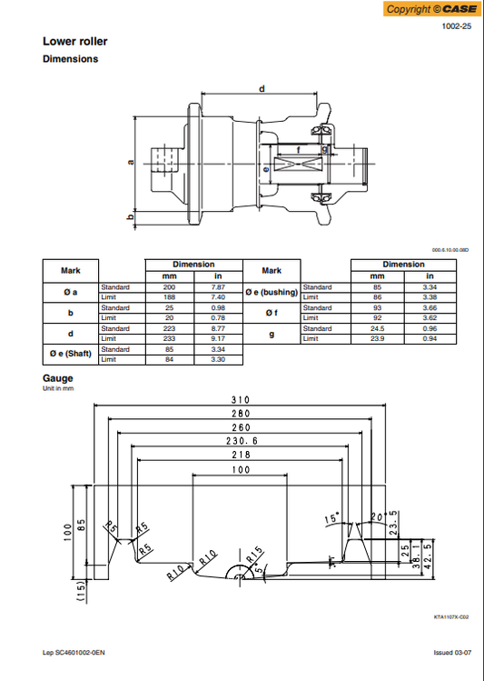 Manual de Reparación Excavadora Case CX460 Tier 3