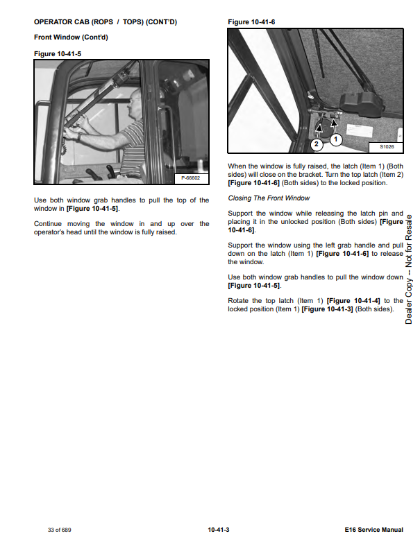 Manual de Reparación Excavadora Compacta Bobcat E16