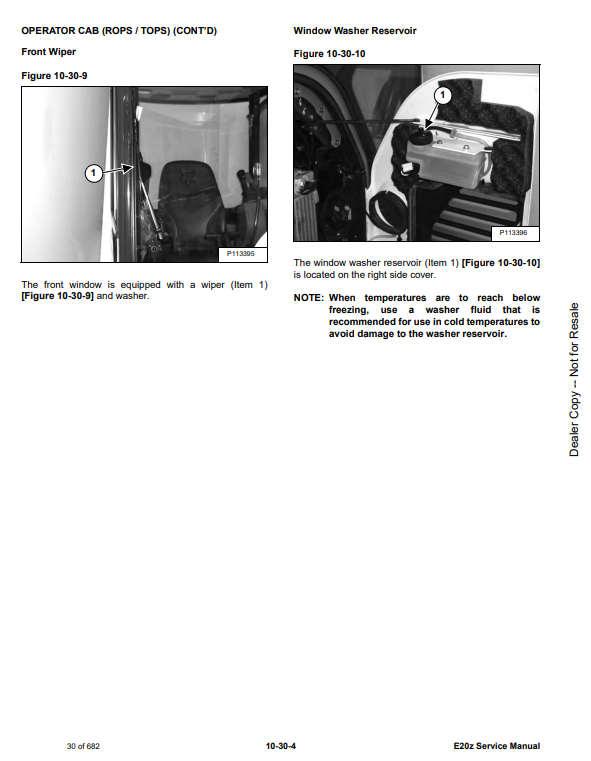 Manual de Reparación Excavadora Compacta Bobcat E20z