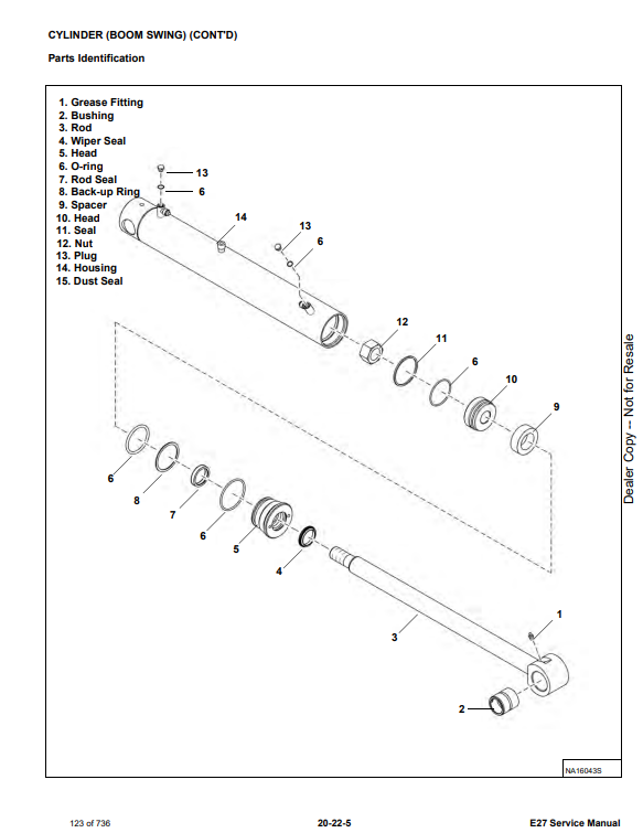 Manual de Reparación Excavadora Compacta Bobcat E27