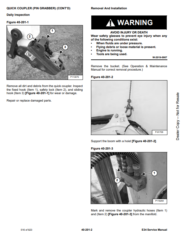 Manual de Reparación Excavadora Compacta Bobcat E34