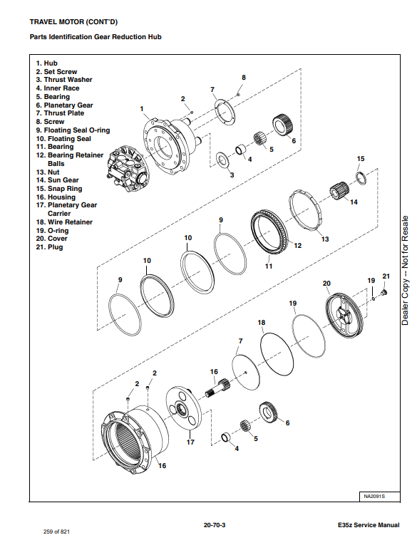 Manual de Reparación Excavadora Compacta Bobcat E35z