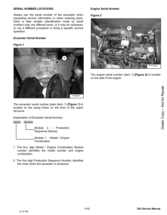 Manual de Reparación Excavadora Compacta Bobcat E63