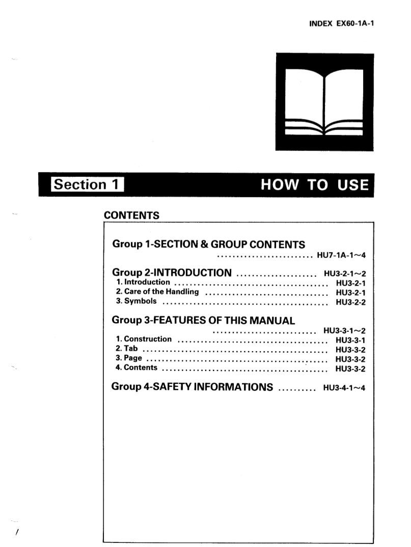 Manual de Reparación Excavadora Hidráulica Hitachi EX60