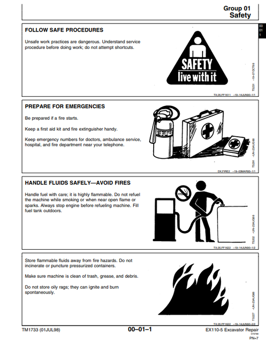 Manual de Reparación Excavadora Hitachi EX100-5
