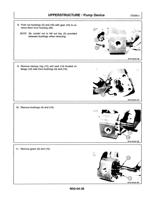 Manual de Reparación Excavadora Hitachi EX200-2