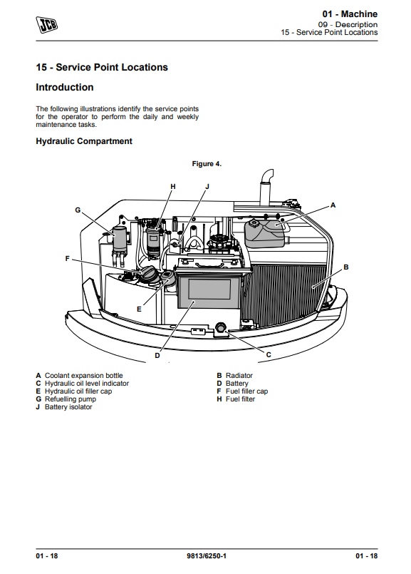 Manual de Reparación Excavadora JCB 55Z-1, 57C-1