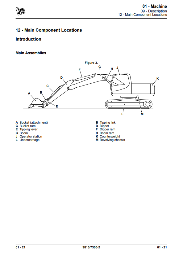 Manual de Reparación Excavadora JCB JS200, JS210, JS220, JS235
