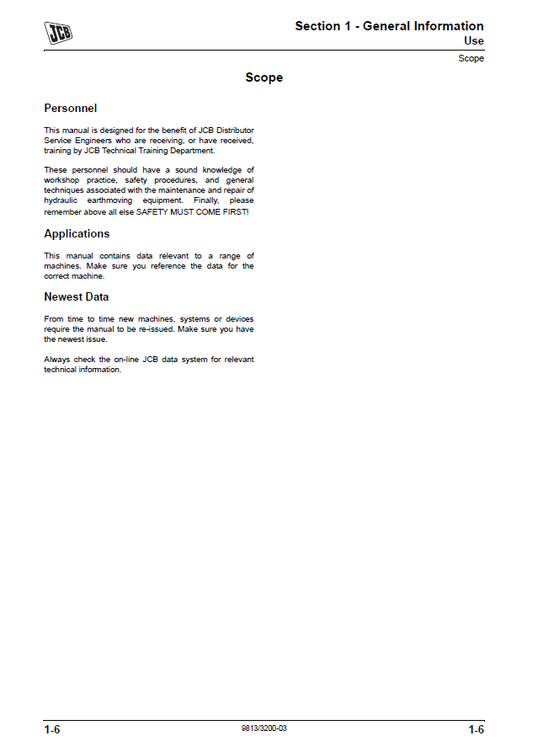 Manual de Reparación Excavadora JCB JS serie 200 (motor T4 y T2)