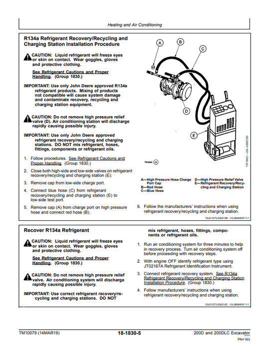 Manual de Reparación Excavadora John Deere 200D - 200DLC
