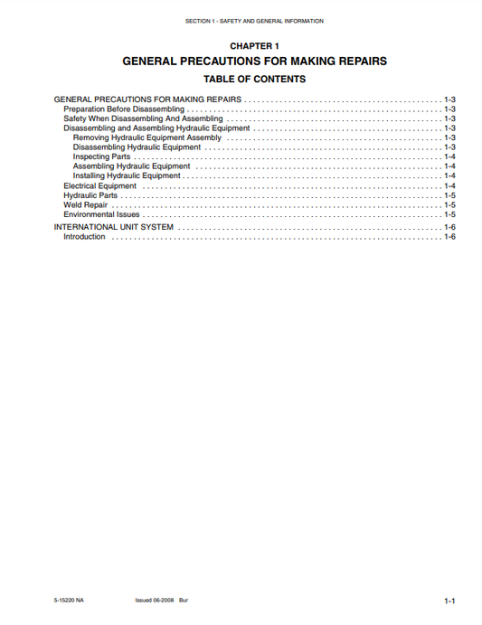 Manual de Reparación Excavadora Kobelco ED150 ACERA SR