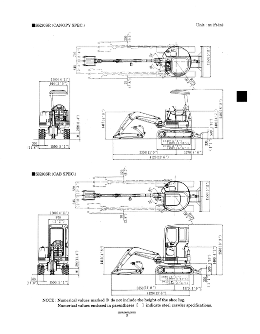 Manual de Reparación Excavadora Kobelco SK025SR , SK030SR , SK035SR
