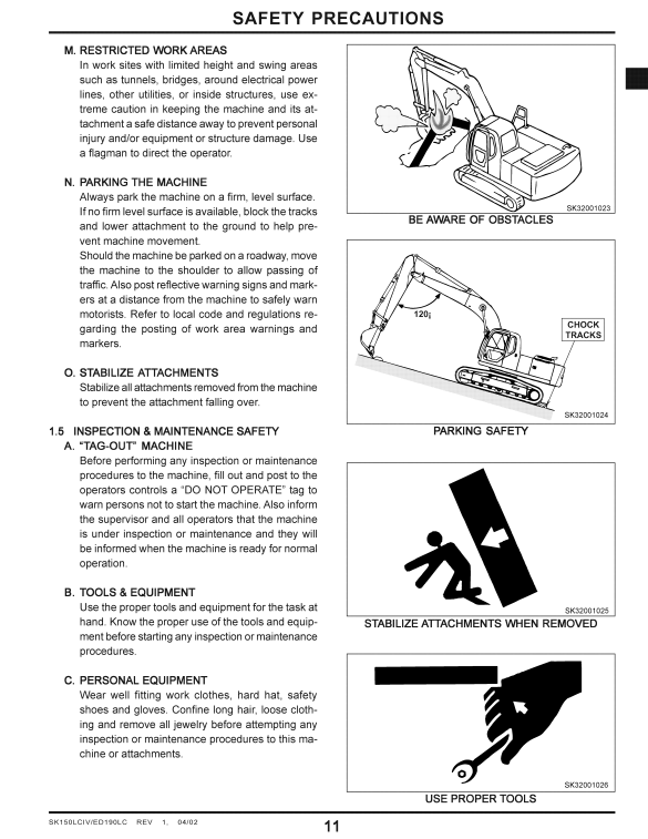 Manual de Reparación Excavadora Kobelco SK160LC, ED190LC