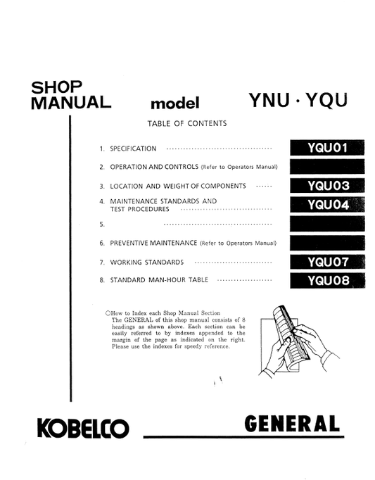 Manual de Reparación Excavadora Kobelco SK200 IV, SK200LC IV