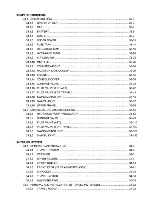 Manual de Reparación Excavadora Kobelco SK210-8 ACERA MARK 8 TIER III