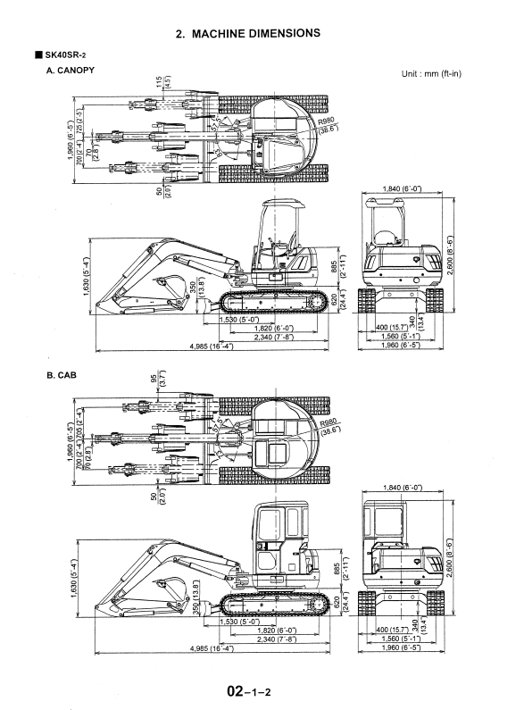 Manual de Reparación Excavadora Kobelco SK40SR-2 , SK45SR-2