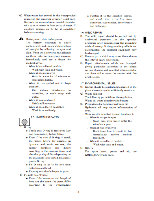 Manual de Reparación Excavadora Kobelco SK450LC VI, SK480LC